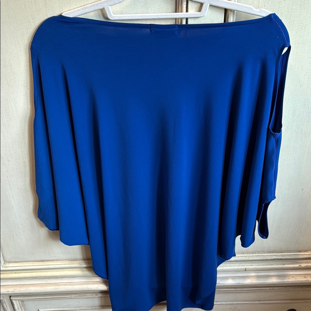 Blue Off-Shoulder Top - Picture 3 of 4